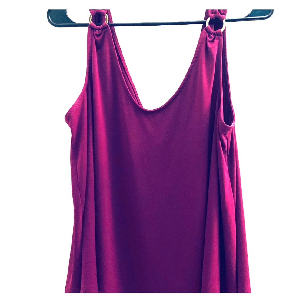 Purple Blouse with Gold Accents